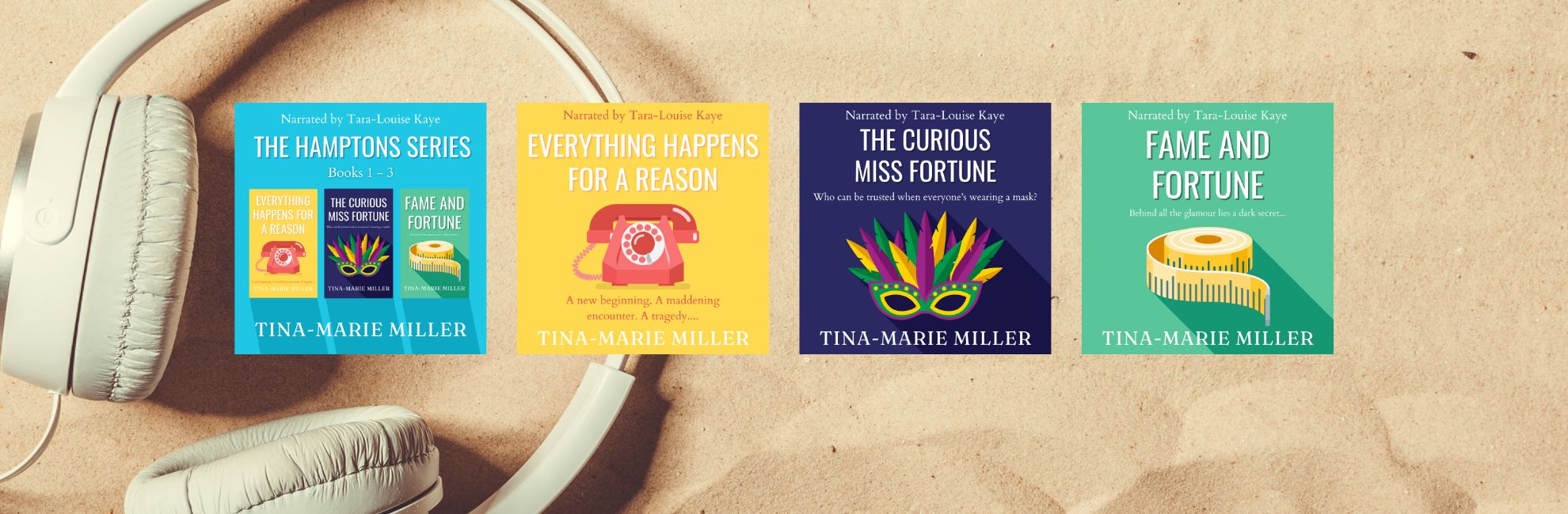 Tina-Marie Miller's audiobooks on the beach