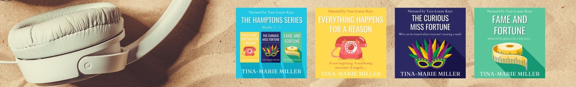 Tina-Marie Miller's audiobooks on the beach